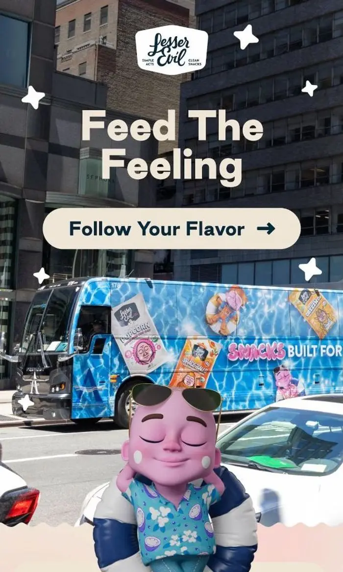 LesserEvil Snacks: You might spot us this summer.