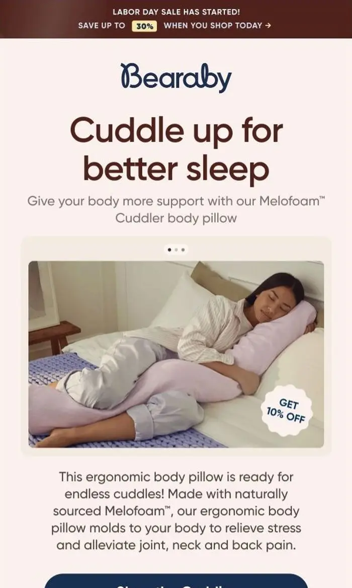 Bearaby: Cuddle up for better sleep 🥰