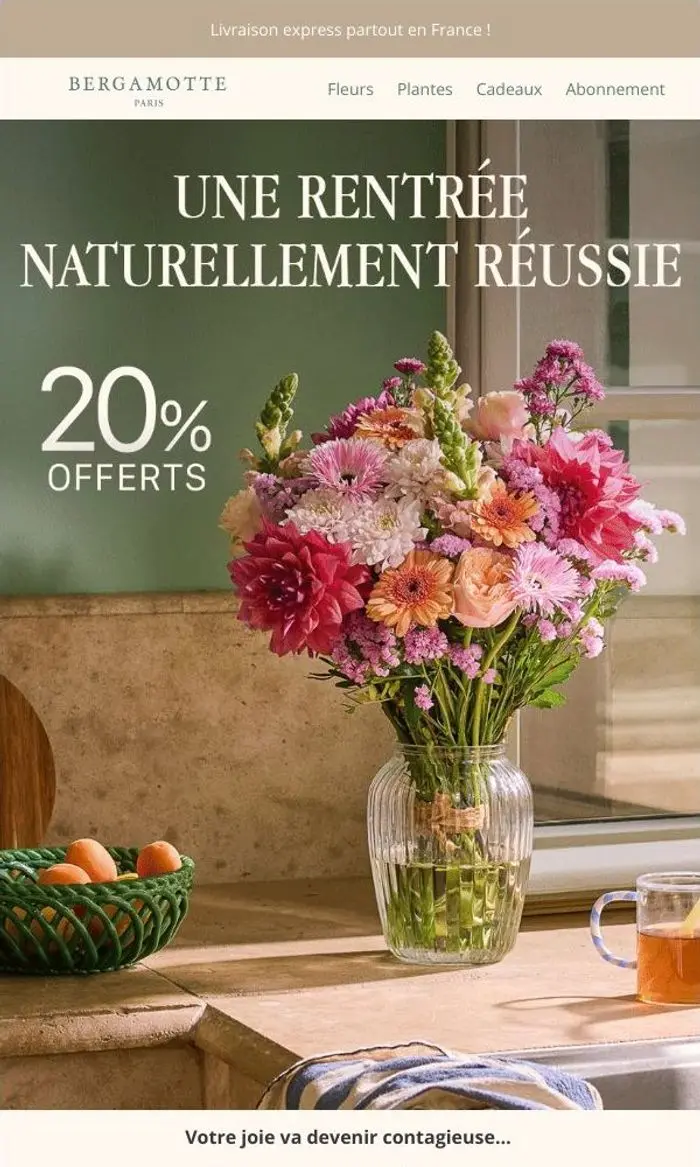 L'équipe Bergamotte: 20% offerts pour une rentrée naturellement réussie 🌞