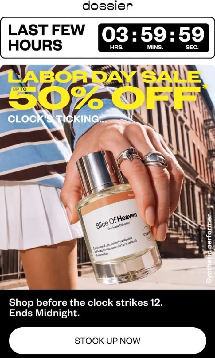 Dossier: FINAL HOURS: LABOR DAY SALE 🕰️