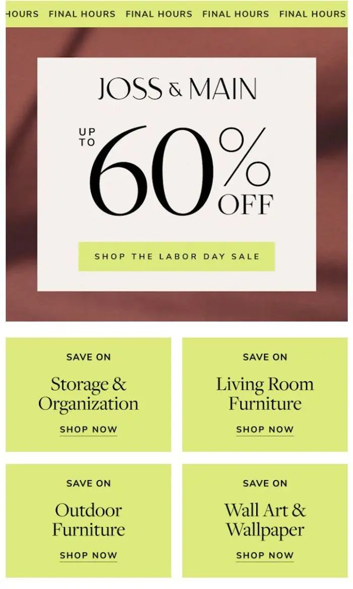 Joss & Main: Au revoir, storage & organization SALE 🥀