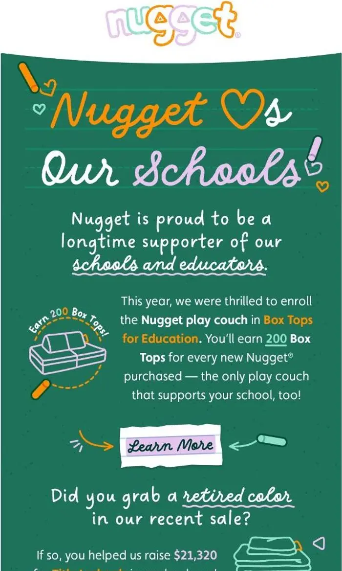 Nugget: Proud to support our schools