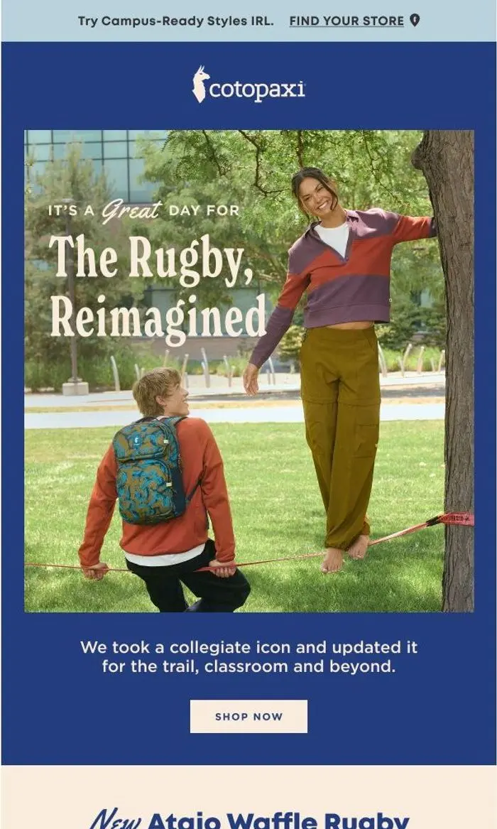 Cotopaxi: Meet The New Rugby