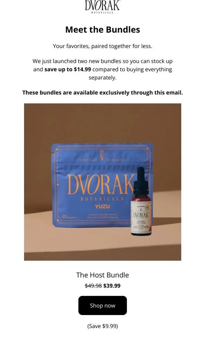 Dvorak Botanicals: Bundles are here! Save up to 14.99 🍂