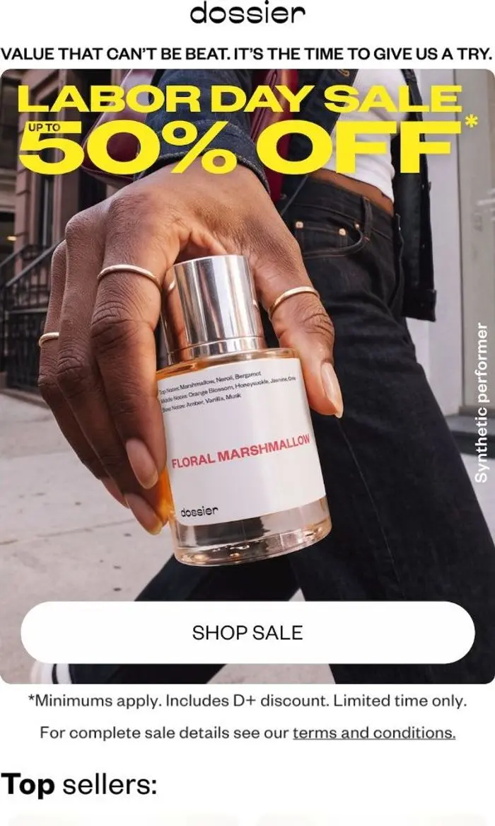 Dossier: LABOR DAY SALE STARTS NOW