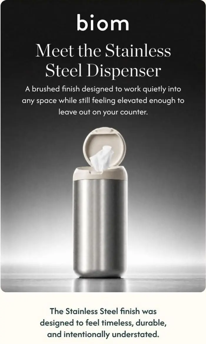 Biom: Meet The Stainless Steel Dispenser