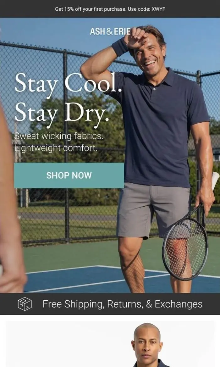 Ash & Erie: Stay Cool. Stay Dry.