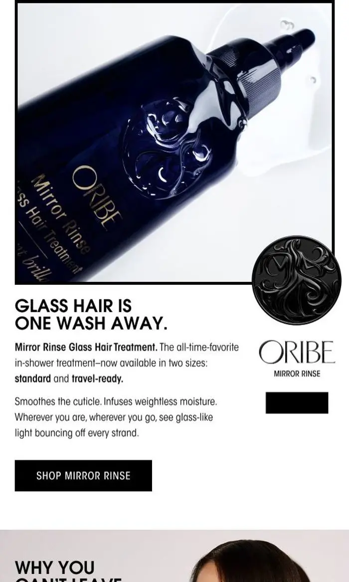Oribe Hair Care: THE SECRET TO GLASS-HAIR.