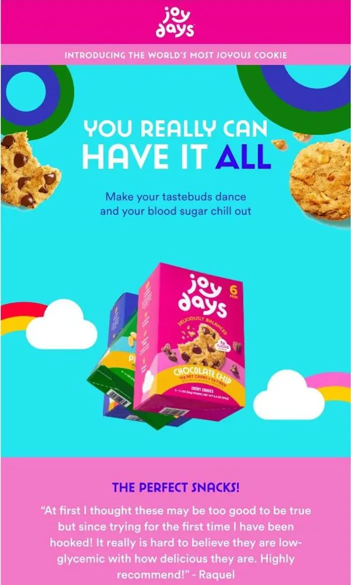Joydays: Soft, Chewy, and Guilt-Free 🍪