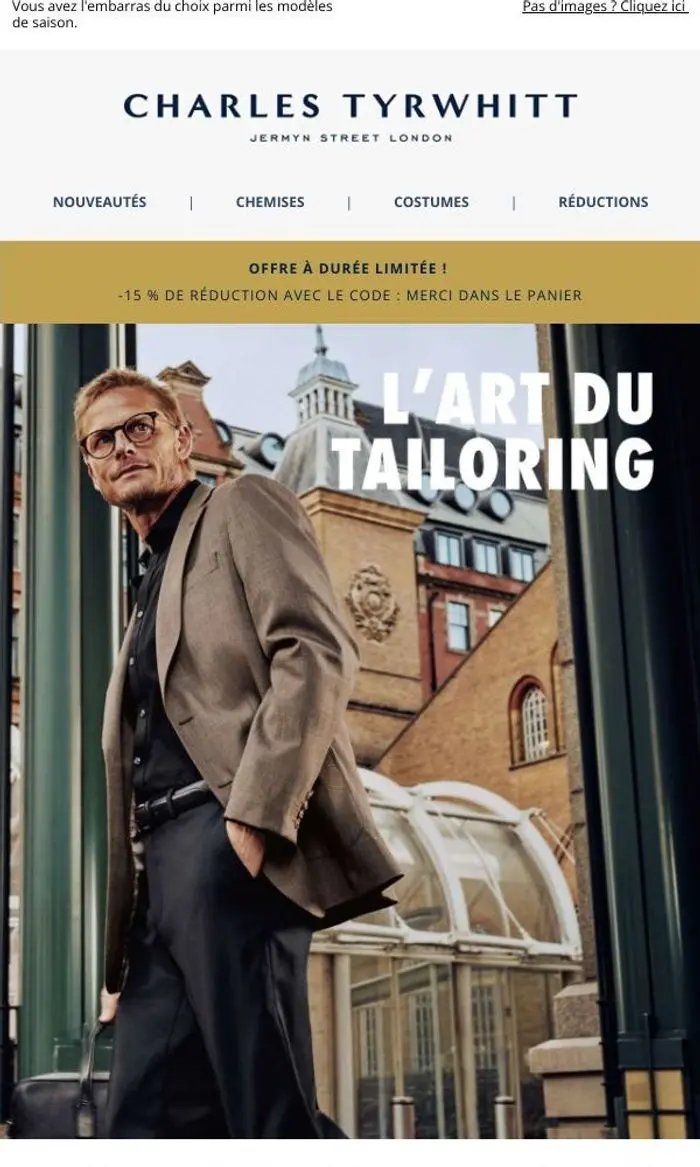Charles Tyrwhitt: Votre sélection de blazers est prête | -15 % DE RÉDUCTION