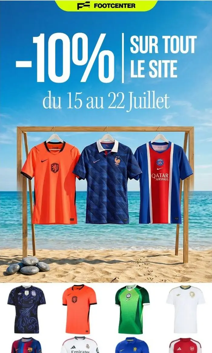 Footcenter: 🛍 Soldes :-10% sur tout le site