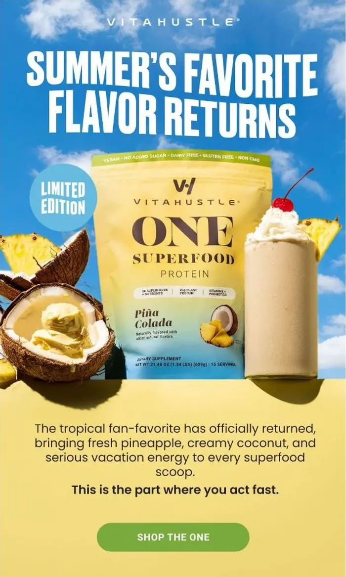 VitaHustle: The wait is over, Piña Colada is BACK 🍍