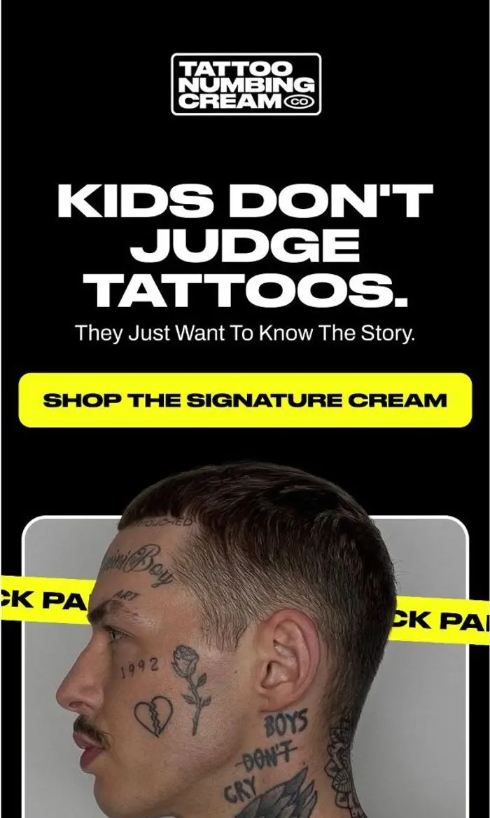 Tattoo Numbing Cream Co.: Your kid just asked about your tattoos. What did you say?
