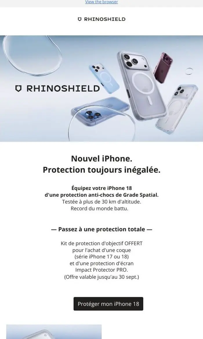 RHINOSHIELD FR: Votre iPhone 18 mérite une protection de Grade Spatial 🚀
