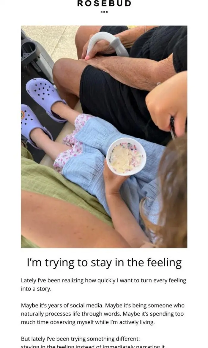 Rosebud CBD: I’m trying to stay in the feeling