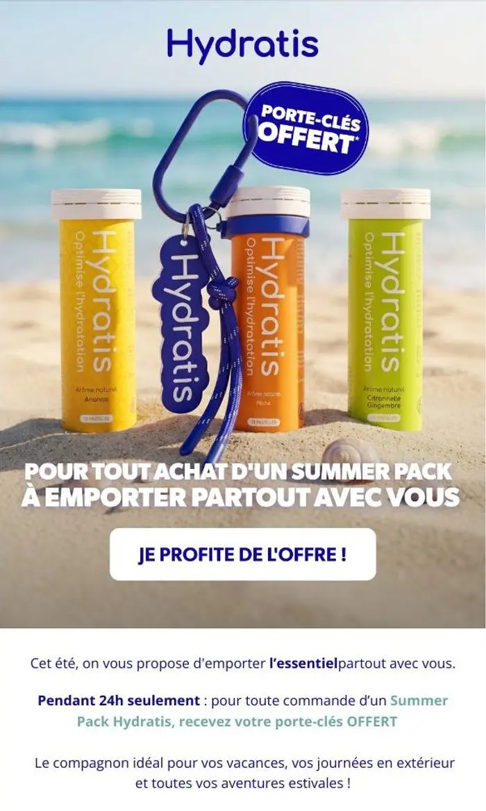HYDRATIS: Votre porte-clés offert ! 🎁