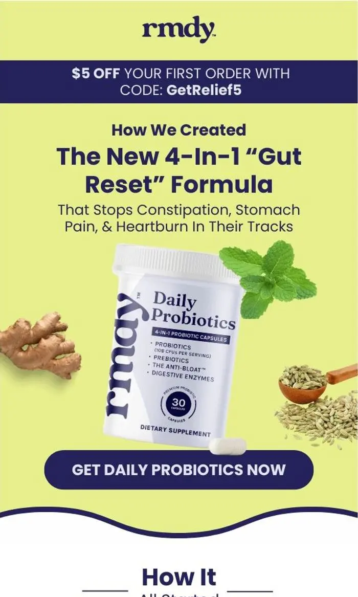 Rmdy: How it all started + $5 OFF 👉