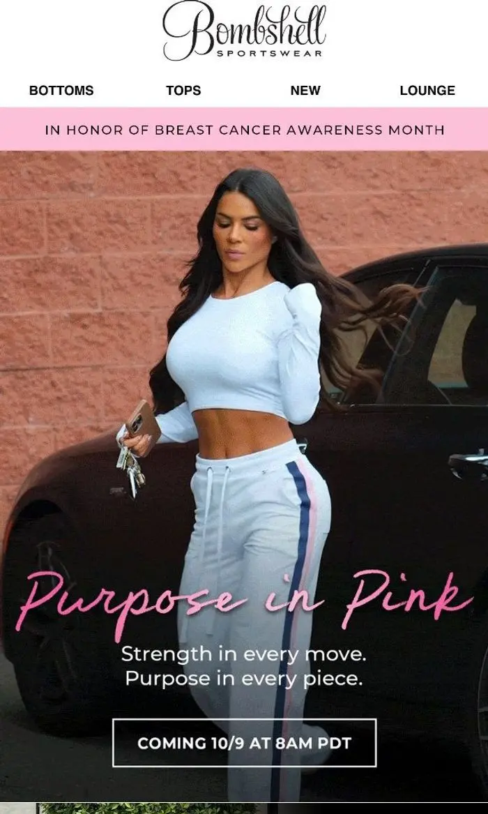 Bombshell Sportswear: Power in Pink is Coming
