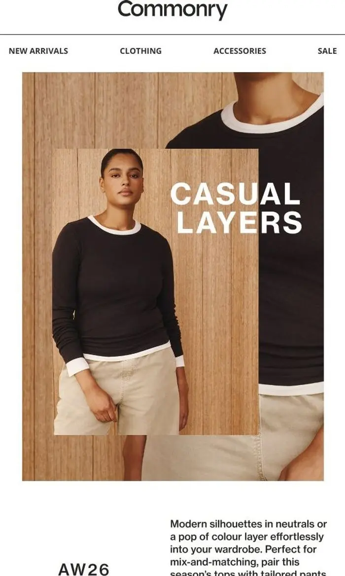 Commonry: Casual Layers | The Tops Edit