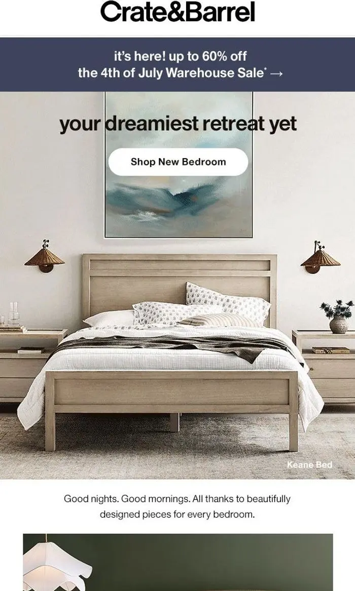 Crate & Barrel: New! Custom headboards for your dream bed
