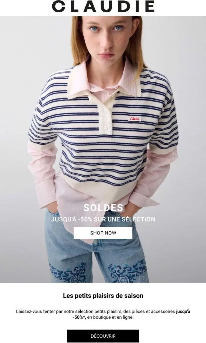 CLAUDIE PIERLOT: Les petits plaisirs de l’été​