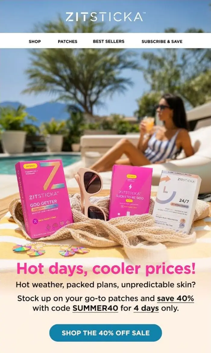 ZitSticka: The Spot-Saving Summer Sale Is Here!