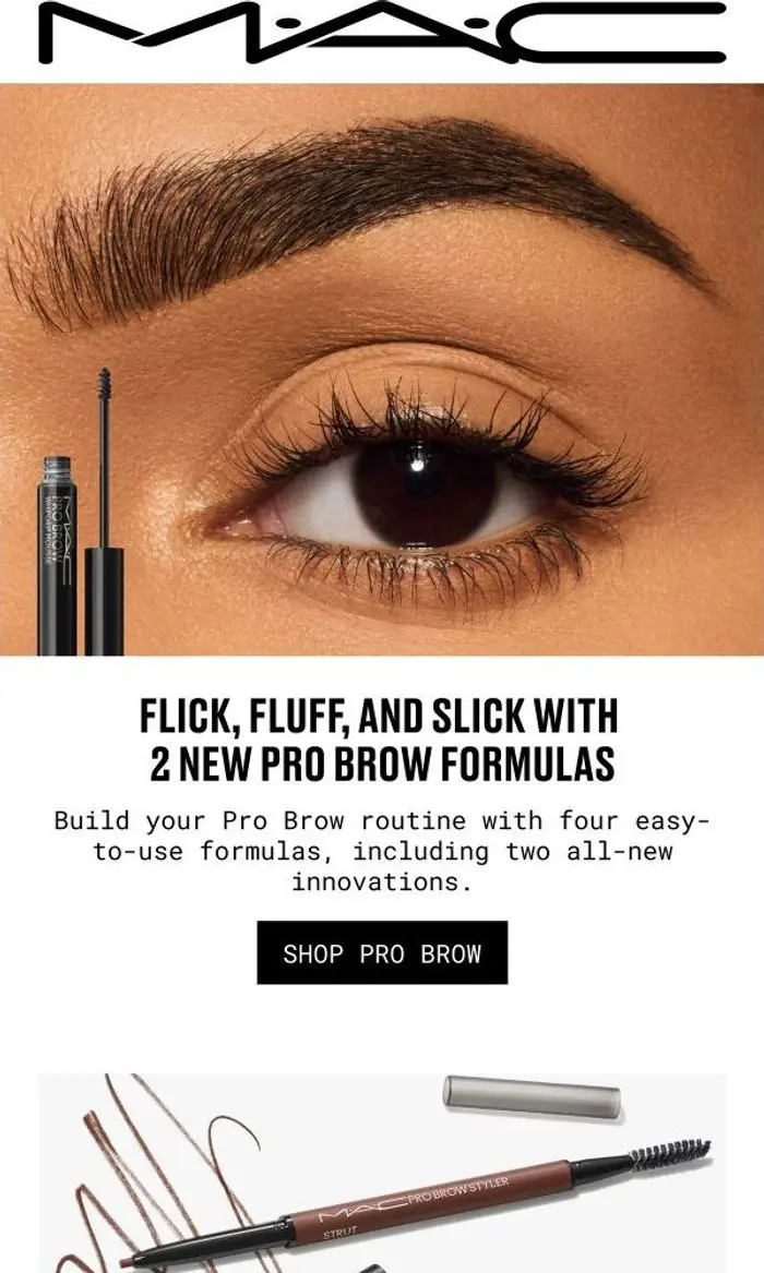 MAC Cosmetics: Meet the 2 new Pro Brow formulas to help you flick, fluff + slick 👀