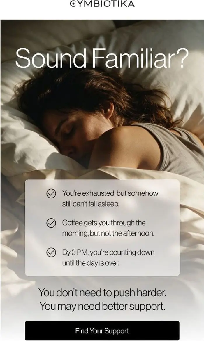 Cymbiotika: Tired doesn’t have to be a personality trait