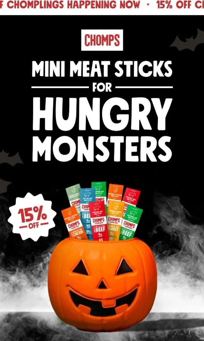 Chomps: Your Halloween stash is 15% off