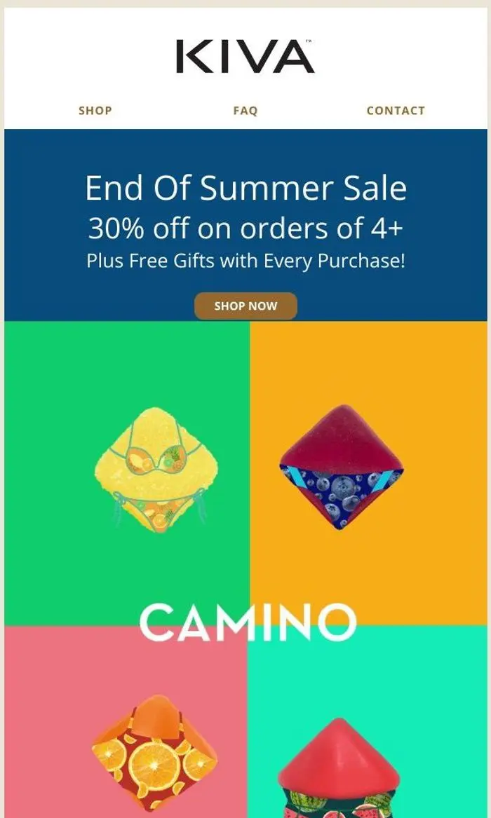 Kiva Confections: 🌞 Grab 30% Off Before Summer Ends!