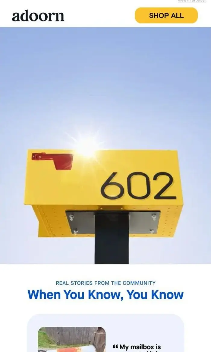 adoorn: Retire the rusted mailbox before winter comes