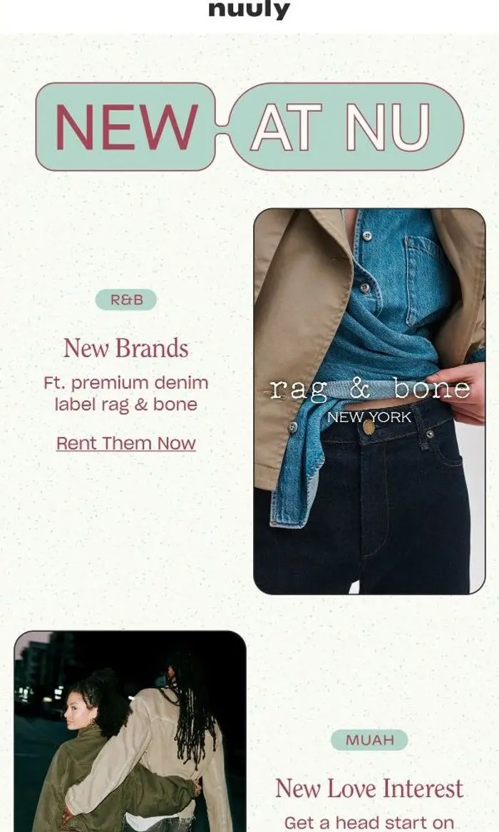 nuuly: WHAT’S NEW FT. RAG & BONE