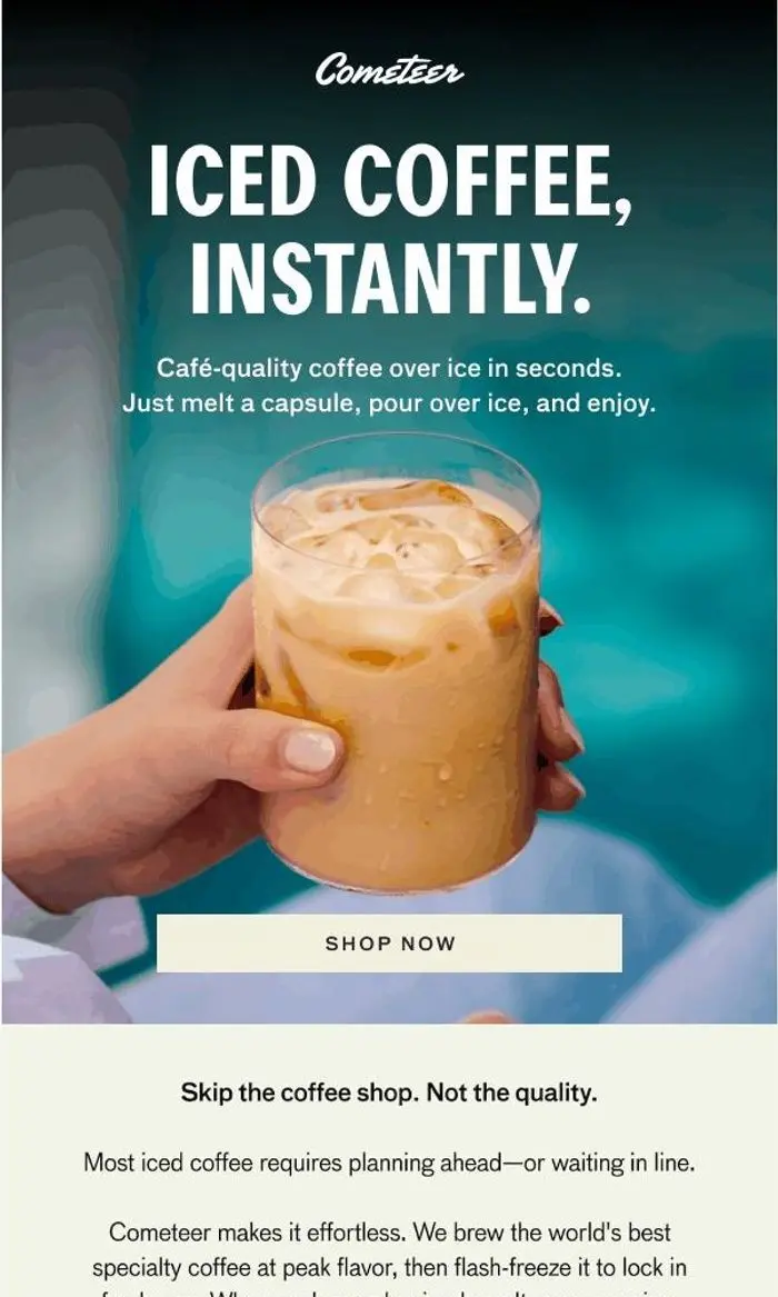 Cometeer: Beat the heat with iced coffee in seconds 🧊☕