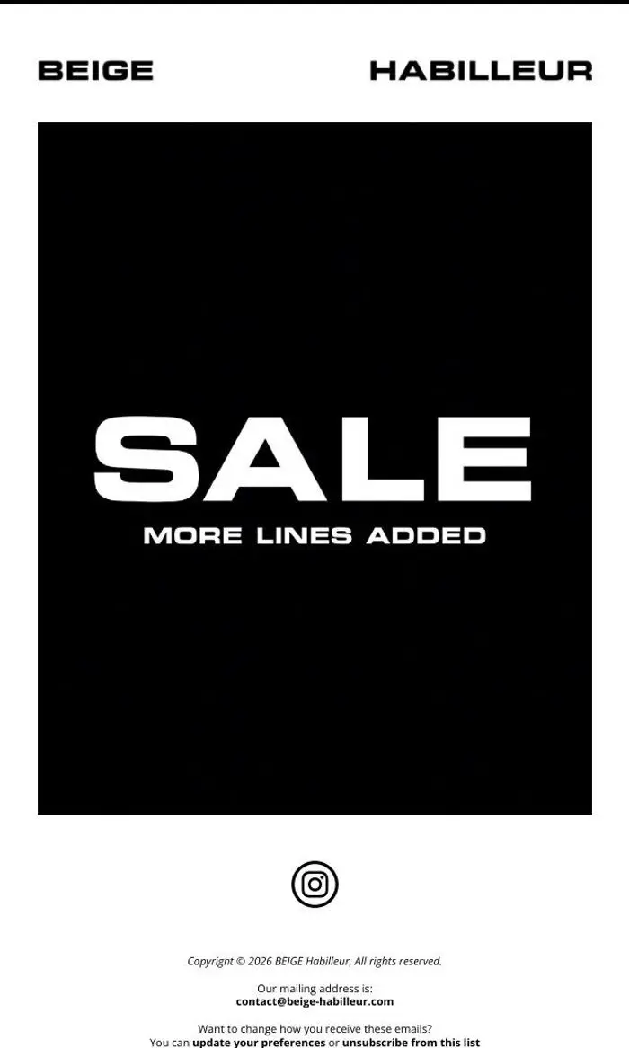 BEIGE Habilleur: SALE | more lines added