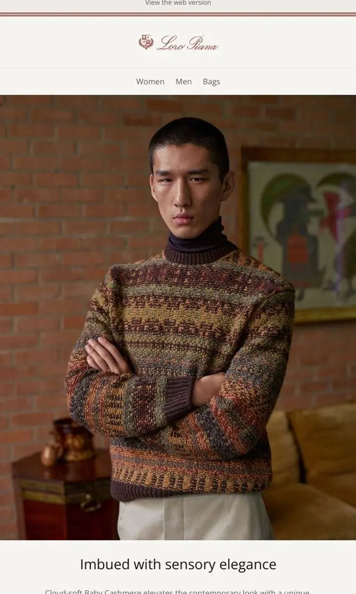 Loro Piana: Precious knitwear in Baby Cashmere