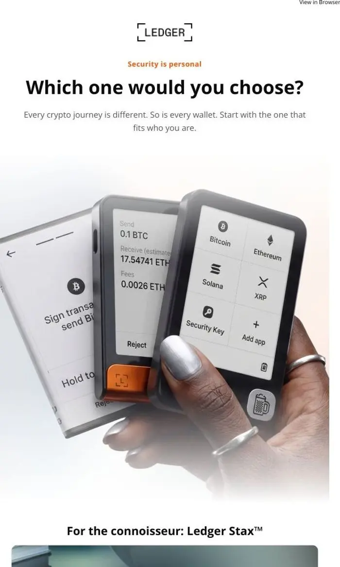 Ledger: Security is personal