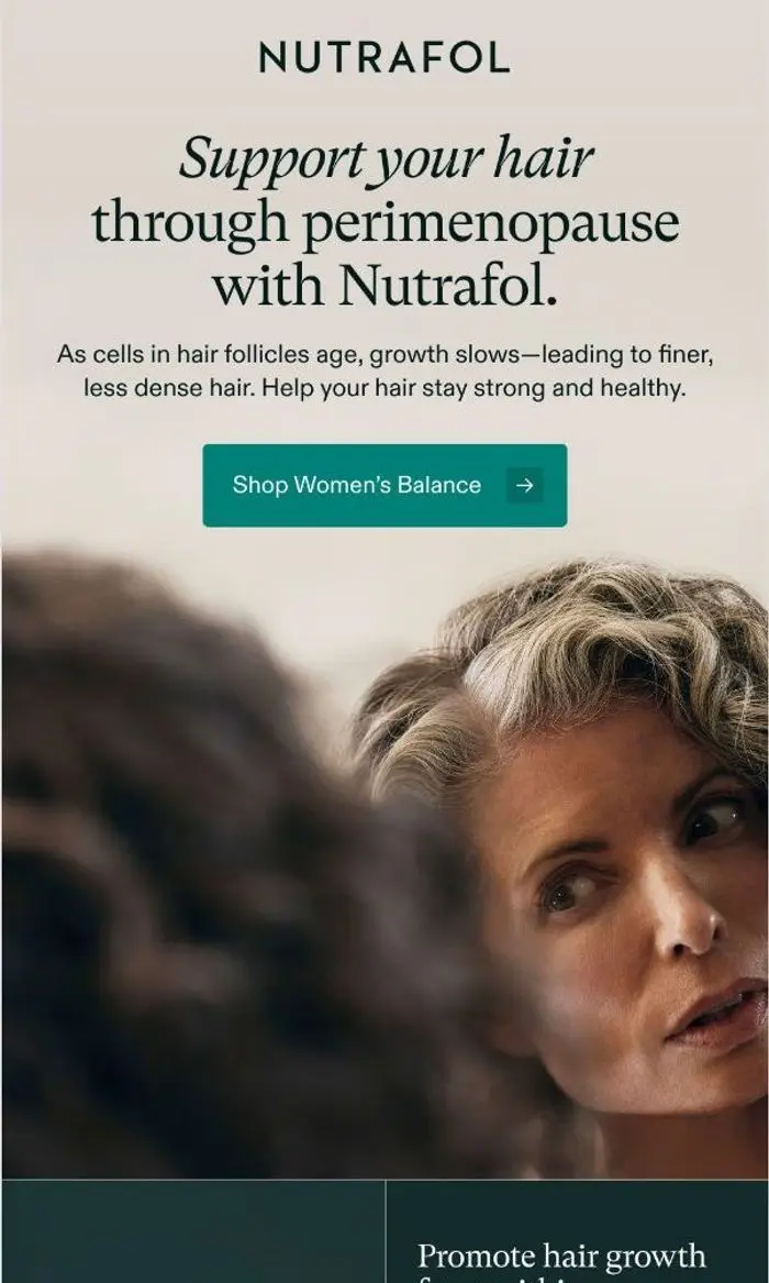Nutrafol: Hair follicles age, too.
