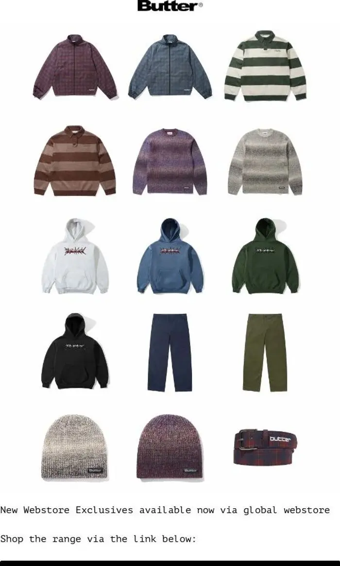 Butter Goods: New Webstore Exclusives Available Now