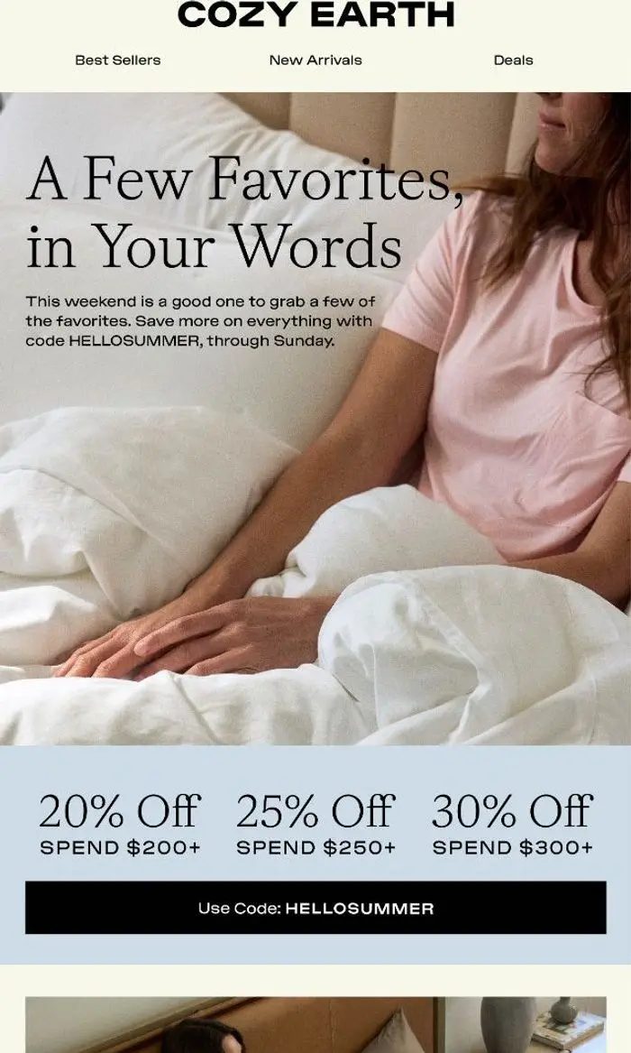 Cozy Earth: 30% OFF | Grab a few favorites today 🌟