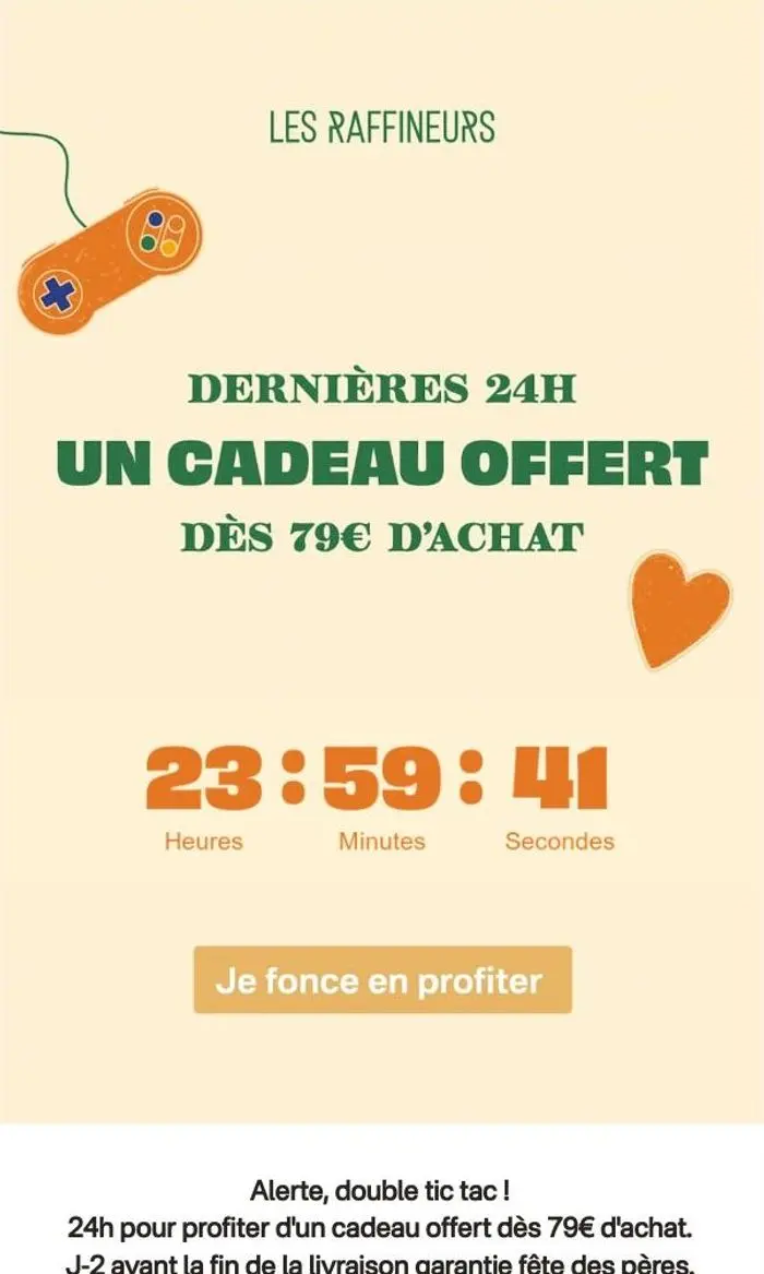 Les Raffineurs: Rappel 1 : fin de notre offre exclusive... 🎁