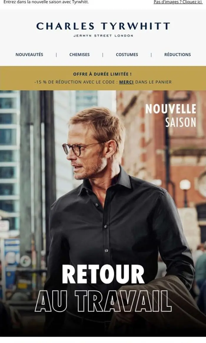 Charles Tyrwhitt: 100+ nouveautés | 15 % de réduction !