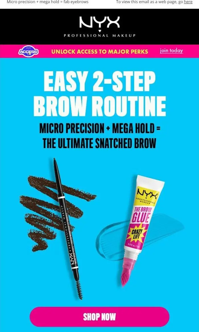 NYX Professional Makeup: Here's a little brow-perfecting tip 😉