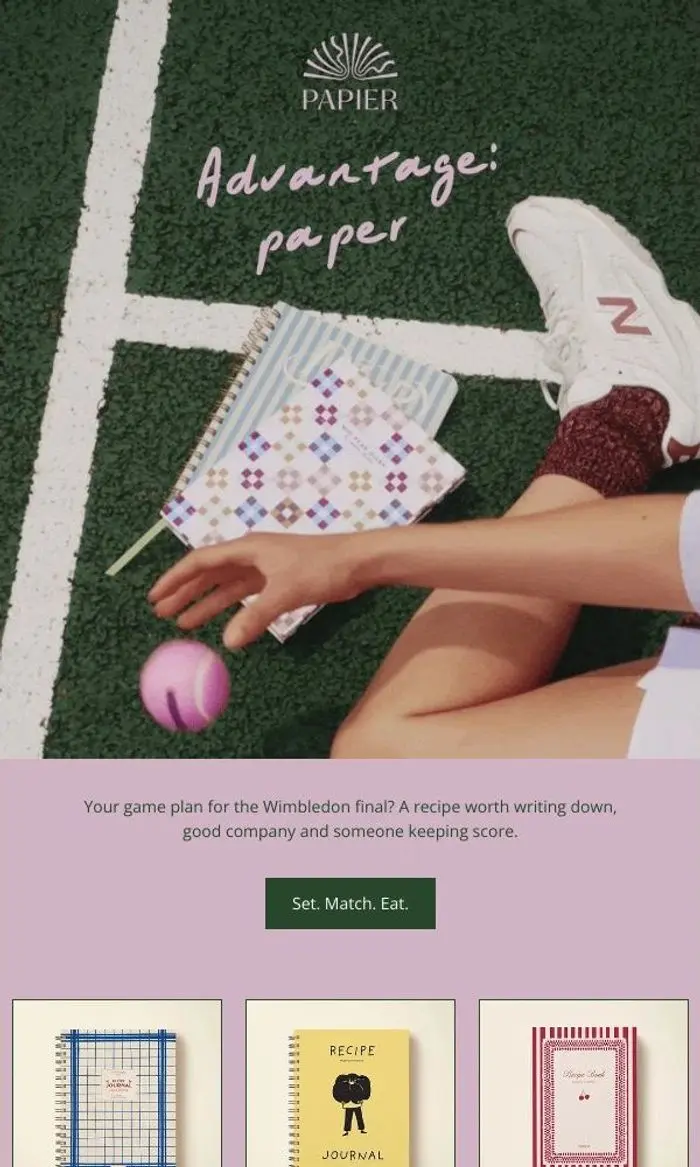 Papier: Hosting a Wimbledon party?