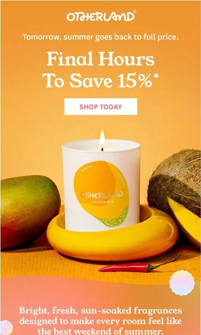 Otherland: Ends Tonight: 15% Off Summer Scents
