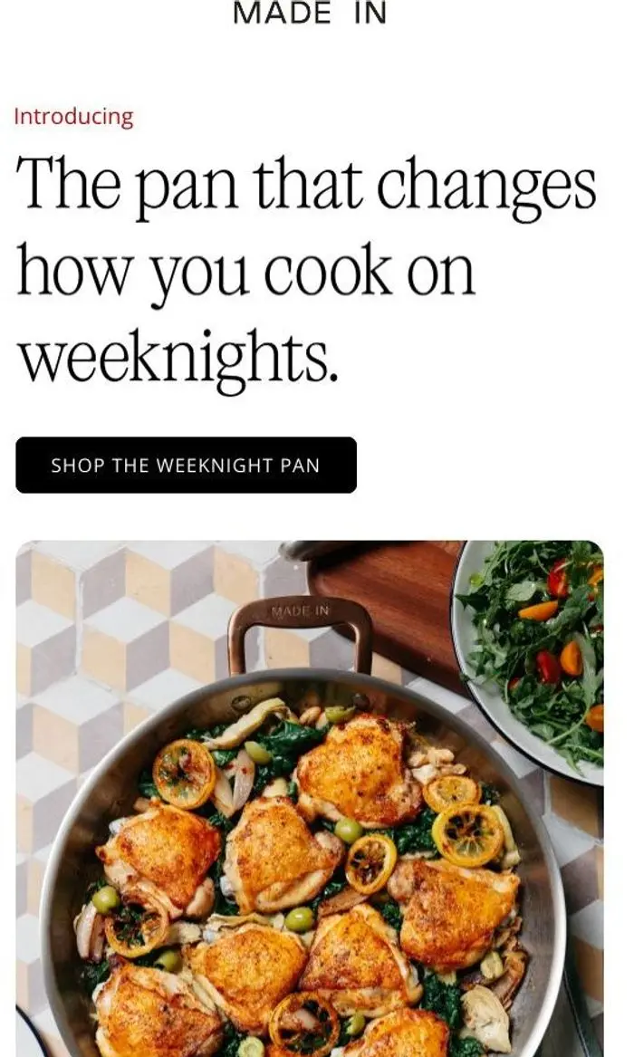 Made In: Meet the NEW Weeknight Pan