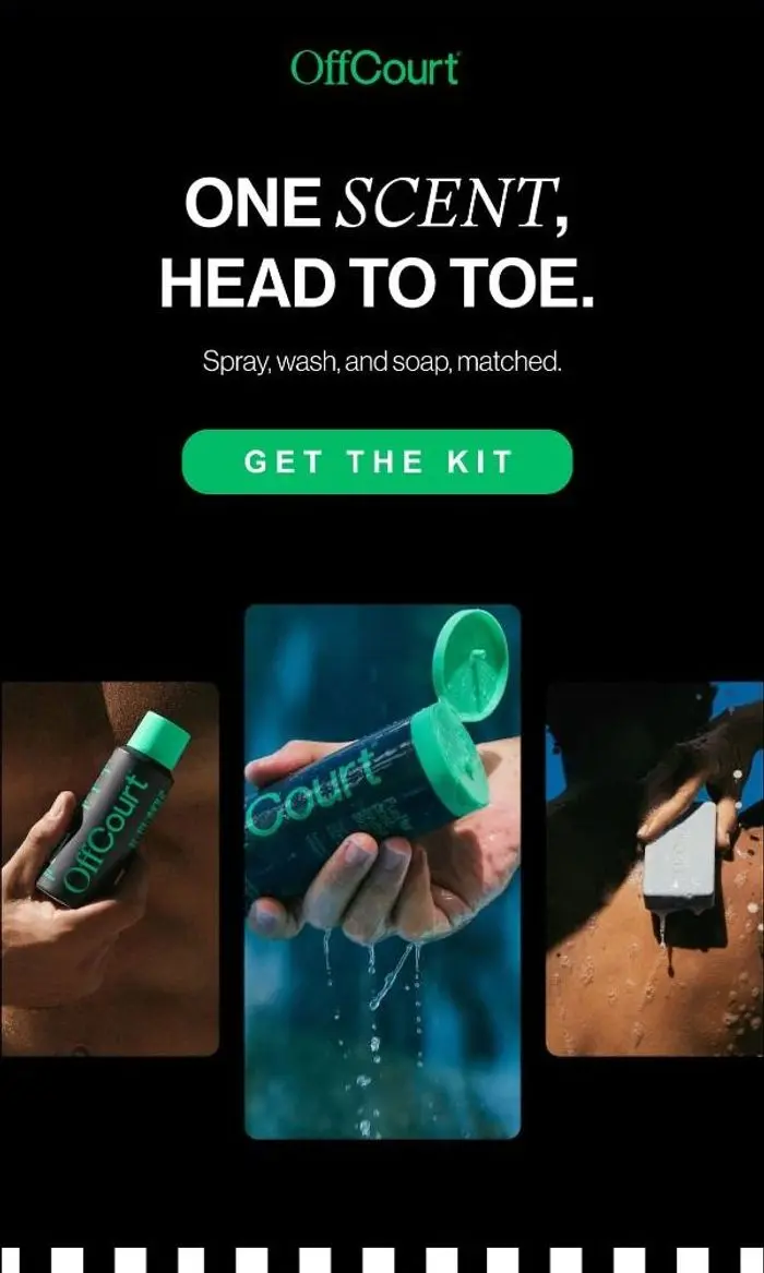 OffCourt: One scent, head to toe
