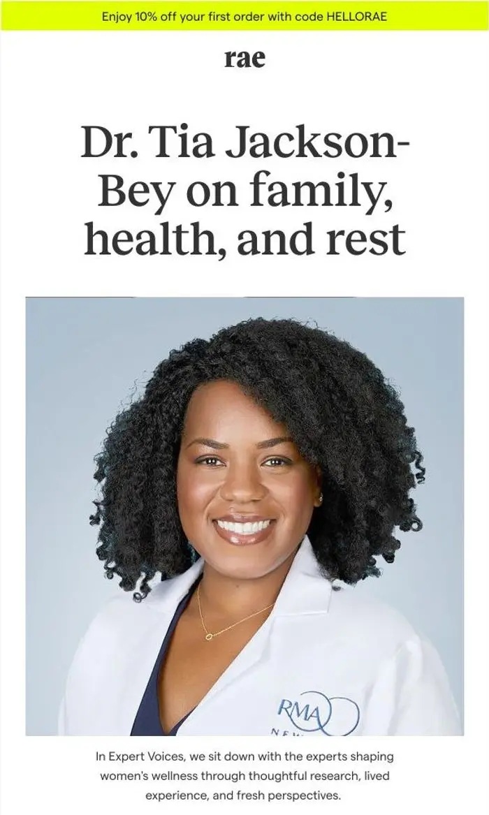 Rae Wellness: Expert Voices: Dr. Tia Jackson-Bey