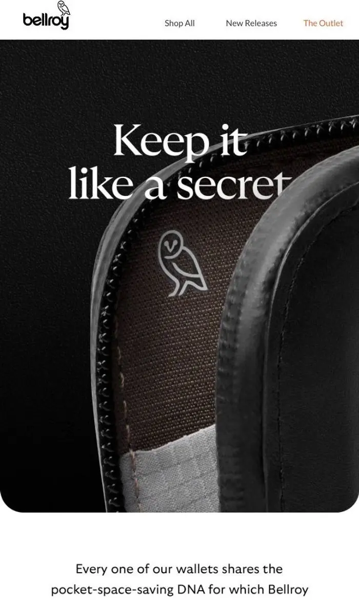 Bellroy: Under wraps
