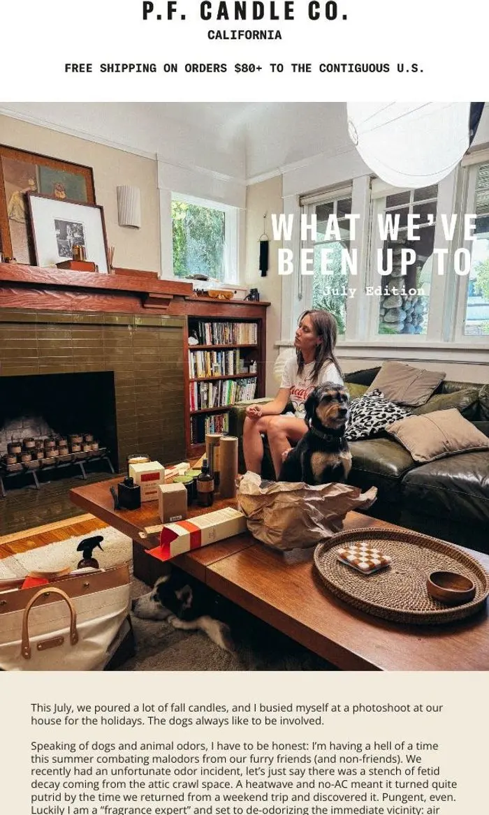 P.F. Candle Co: A look back at July