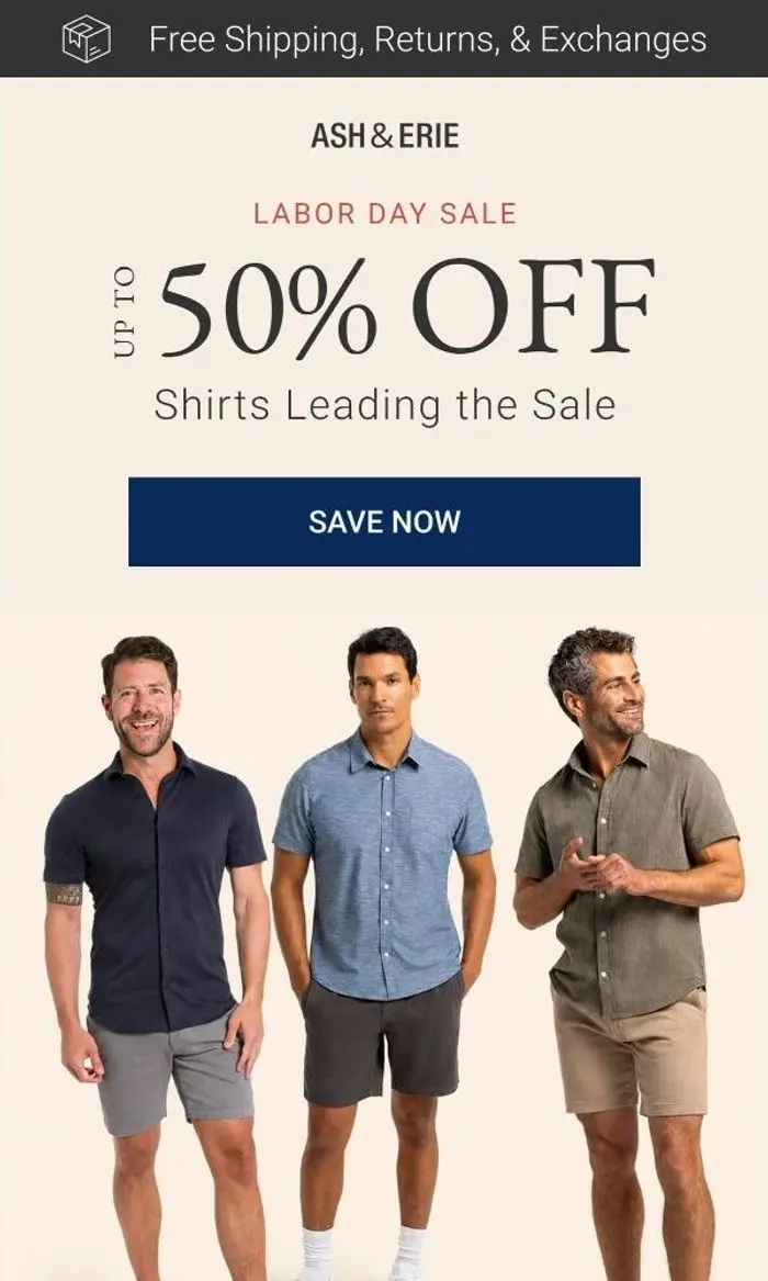 Ash & Erie: These Shirts Are Leading the Sale